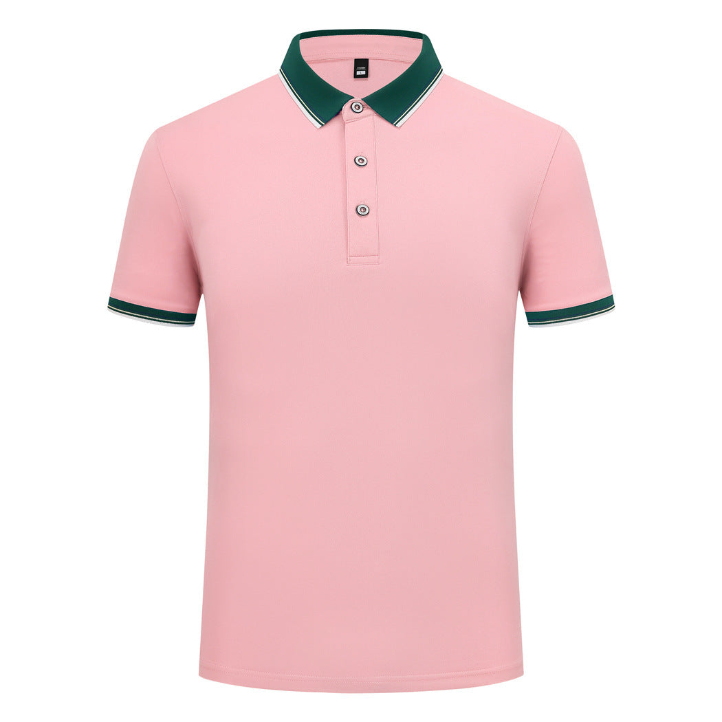 185g Elastic Fiber Di Skin Cotton Polo Shirt Color Matching