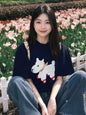 Women's Summer American Retro Loose-fitting Pure Cotton Short Sleeves