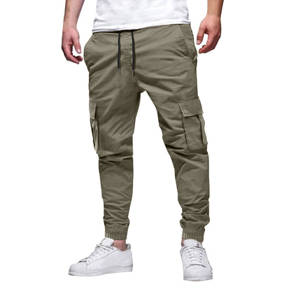 Men's Multi-pocket Drawstring Leisure Japanese Overalls