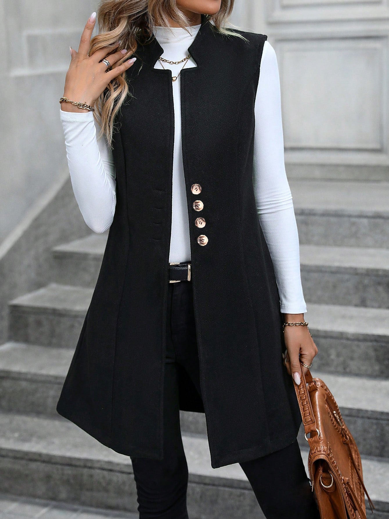 Fashionable Suit Elegant Sleeveless Women's Vest