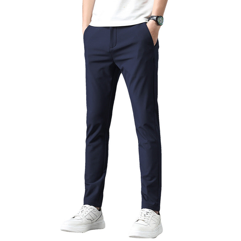 Mens Soft Stretchy Casual Pants In Multiple Colors Preppy Style