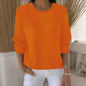 Women's Solid Color Long Sleeve Sweater