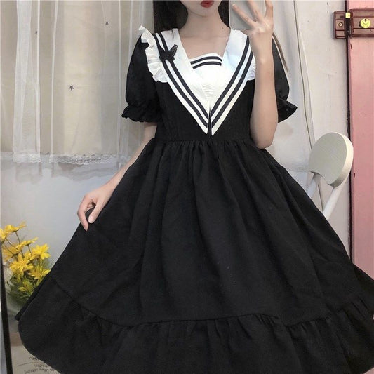 Girls' Korean-style Slimming Mid-length A- Line Skirt
