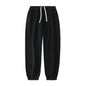 Loose Straight-leg Ankle-cuff Track Pants