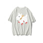 Women's Summer American Retro Loose-fitting Pure Cotton Short Sleeves