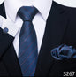 Men's Creative All-match Business Formal Wear Tie Scarf Cuff Buckle Set
