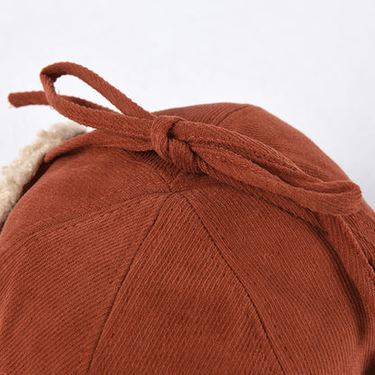 Lamb Wool Warm Lei Feng Hat Northeast Ear Protection Riding Hat