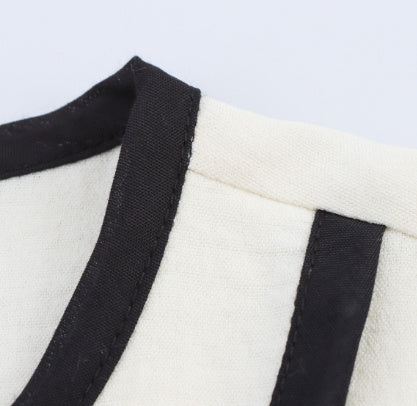 Summer Contrast Color Crepe Vest Top