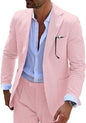 Men's Two-piece Suit Seersucker Summer