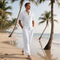 Breathable Short Sleeve Shirt Beach Suit