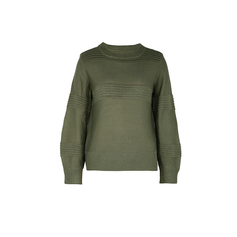 Beautiful Women's Round Neck Textured Pullover Sweater