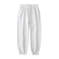 Loose Straight-leg Ankle-cuff Track Pants
