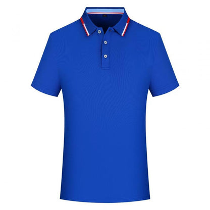 Color Block Short-sleeved Polo Shirt