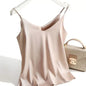 Italian Camisole Women's V-neck Brace Basic White Vest
