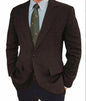 Men's Business Casual Herringbone Suit Jacket