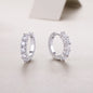 Dawn - Earrings Set With 0.1-carat Top-quality Moissanite S925 Silver And Platinum-plated Stud Earrings, A Fashionable And Trendy Accessory, Can Be Tested With A Diamond Pen