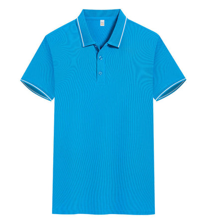 Polo Shirt Short Sleeve Lapel Printing Overalls