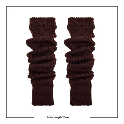 70cm Long Tube Stacked Knitted Socks