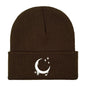 Amazon Embroidered Knitted Hat With Moon And Stars Design AutumnWinter Wool Hat