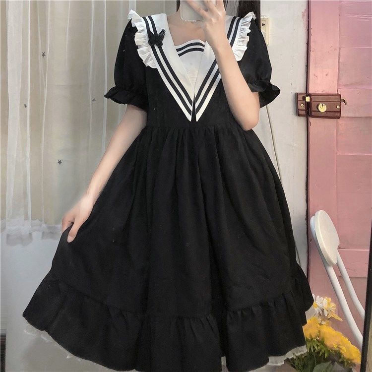 Girls' Korean-style Slimming Mid-length A- Line Skirt
