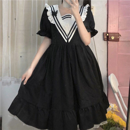 Girls' Korean-style Slimming Mid-length A- Line Skirt
