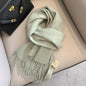 Pure Wool Students Warm-keeping All-matching Tassel Narrow Scarf Couple Wholesale