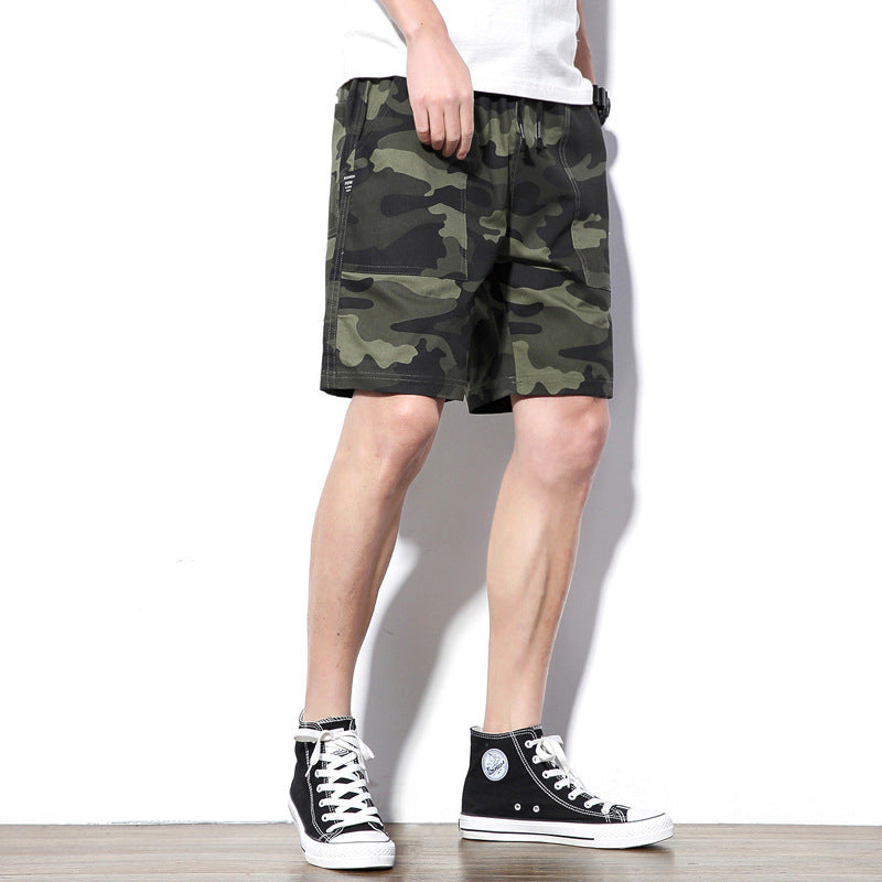 Loose-fitting Athletic Mid-length Pants Summer Thin-style Casual Camouflage