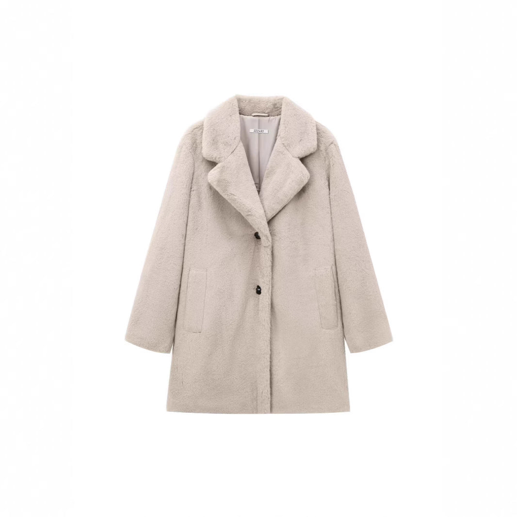 Women's Cross-border Street Fashion Effect Faux Fur Coat Jacket