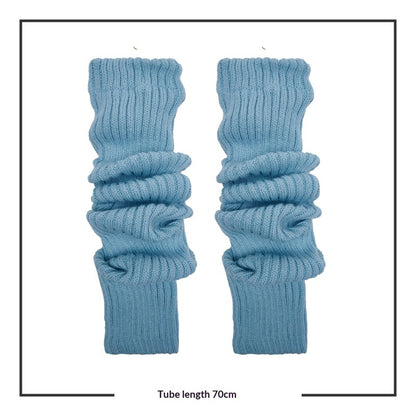 70cm Long Tube Stacked Knitted Socks