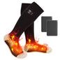 1Pair  Electric Heated Socks For Men Women Battery Powered Heated Socks Rechargeable Feet Warmer With 4 Temperature Levels Indoor Outdoor Machine Washable