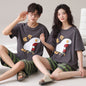 Outdoor Wear Loose Short-sleeved Shorts Couple Pajamas
