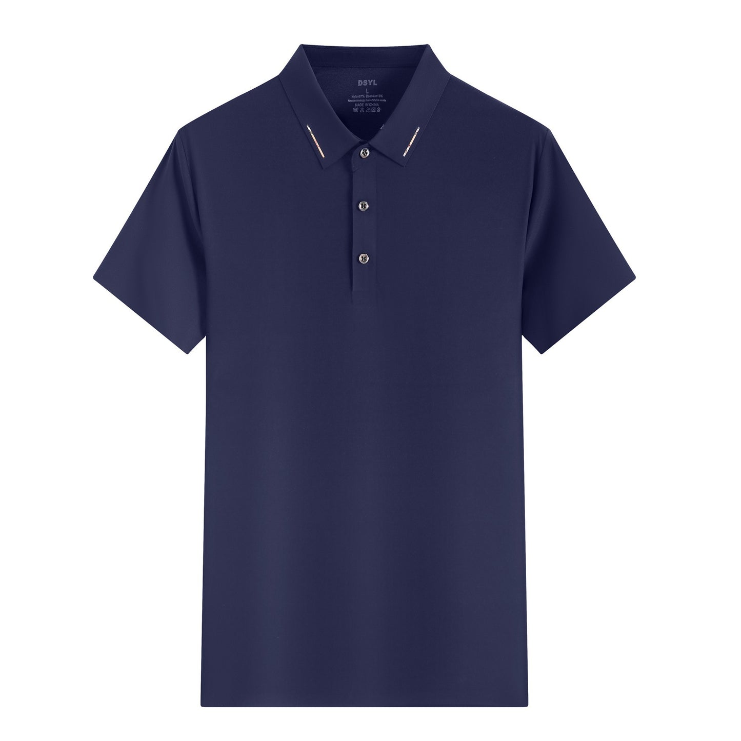 Ice Silk Short Sleeve Men's And Women's Solid Color Business Polo Shirt
