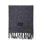 Solid Color Fringe Wool Scarf Women's Thickened Warm Neck Wrap