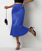 Satin Women's Fishtail Satin Skirt