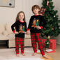 Cute Creative Christmas Deer Plaid Family Dress