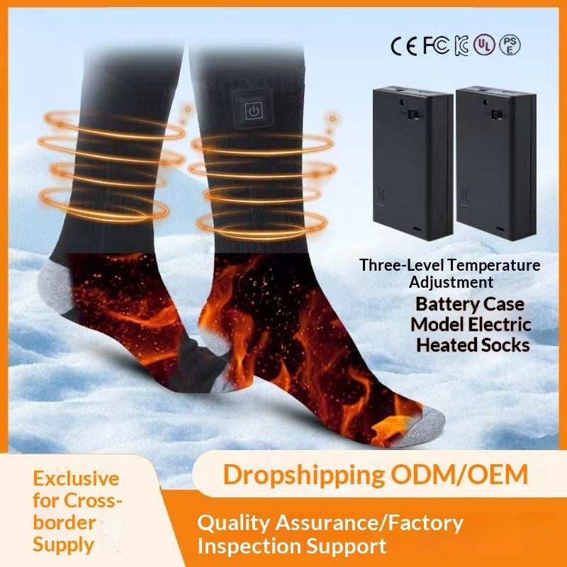Winter Thermal-Regulating Chargeable Three-Speed Temperature-Controlled Heated Socks