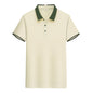 Contrast Color Lapels Polo Shirt