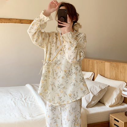 Thin Kimono Nursing Pajamas Maternity Postpartum Feeding Maternity Home Wear