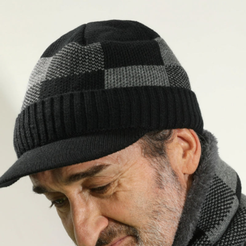 Middle-aged And Elderly Knitted Dad Grandpa Ear Protection Hat