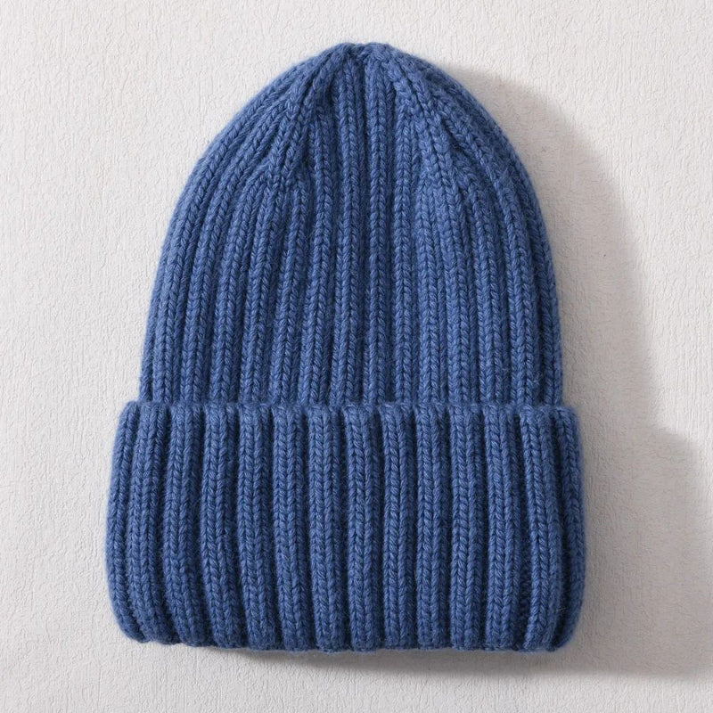 Winter Silk Satin-lined Knit Hat Unisex Thickened Version