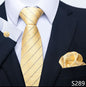 Men's Creative All-match Business Formal Wear Tie Scarf Cuff Buckle Set