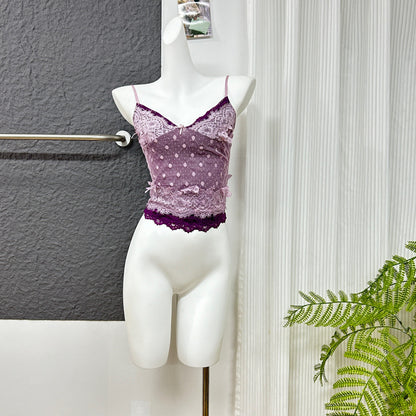 Sweet Dream Polka Dot Lace Small Sling