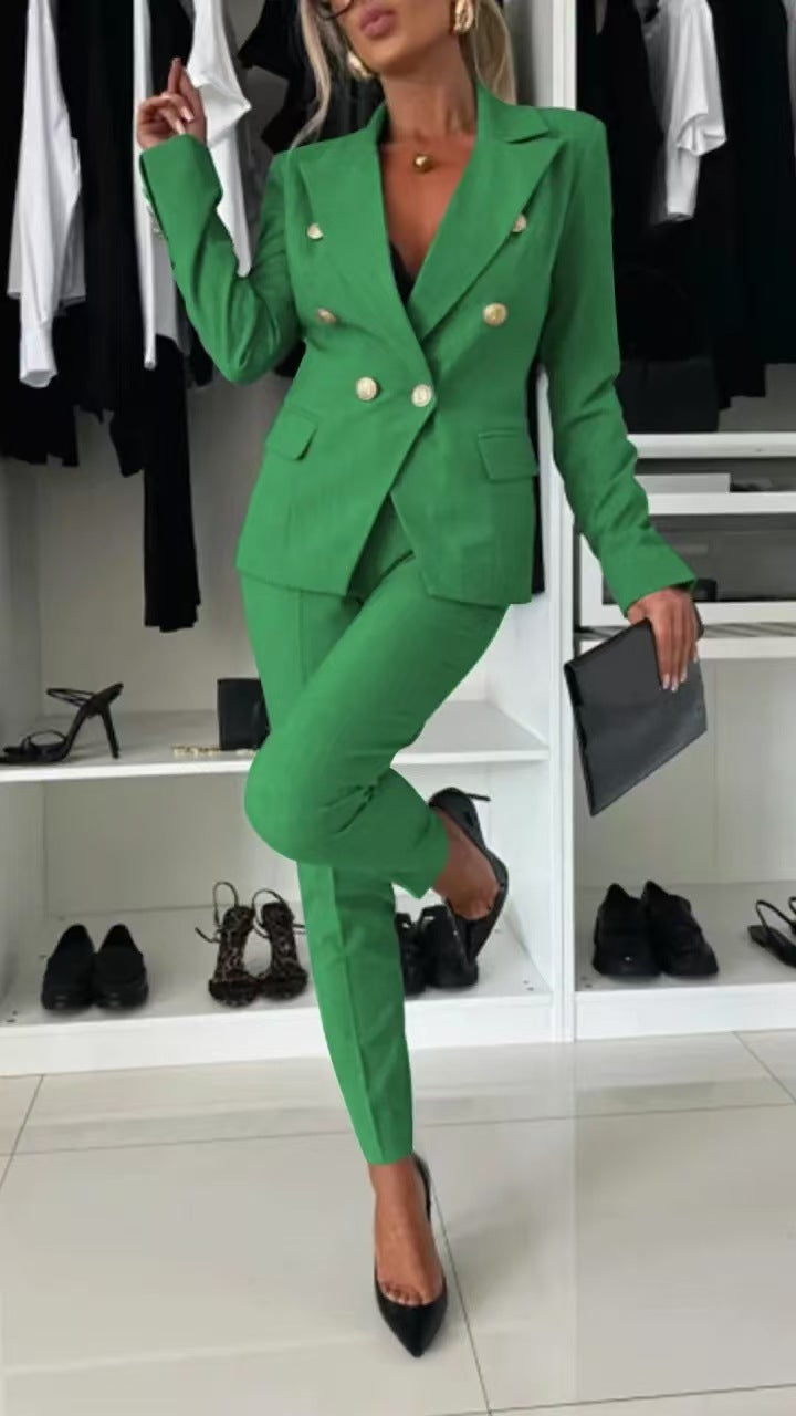 Pure Color All-matching Suit Independent Fashion Casual Pocket