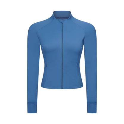 Slim-fit Yoga Wear Long Sleeve Tup Cardigan