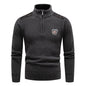 Velvet Stand Collar Thickened Men's Clothing Sweater