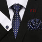 Paisley Series European And American Fashion Tie Three-piece Suit