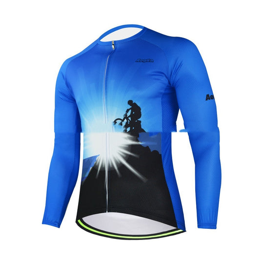 Cycling wear long-sleeved top for bicycles