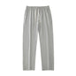 Mens Solid-Color Straight-Leg Lace-Up All-Match Sports Pants For Men