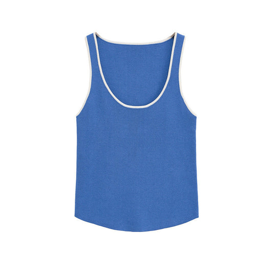 Summer New Women's Fashion Simple Knitting Top