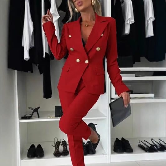 Pure Color All-matching Suit Independent Fashion Casual Pocket